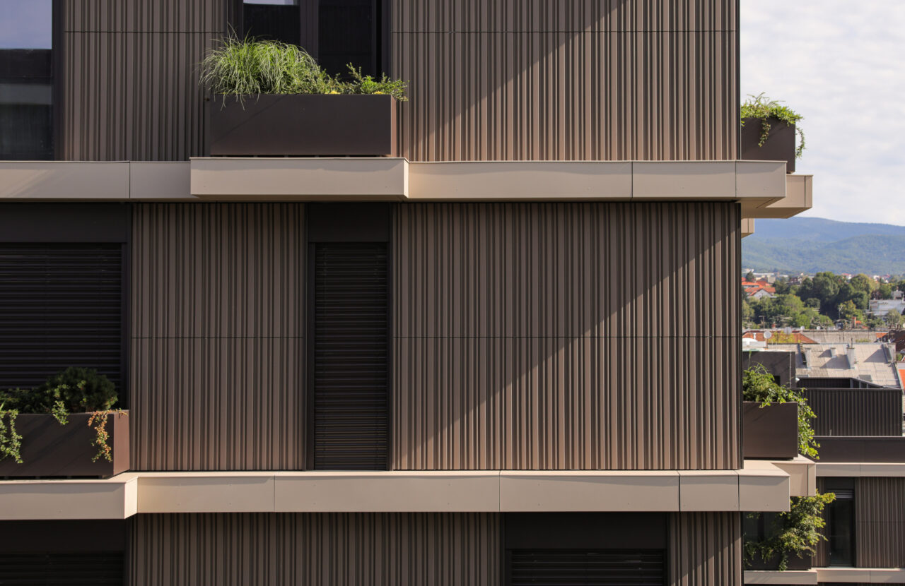 Terracotta ceramic facade as a reference to Montano residential building - main picture - Sustainable and elegant building design using high-quality ceramic materials