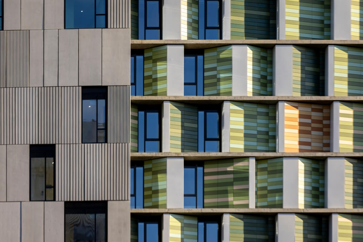 Tonality Rainscreen Terracotta Facade on Student Housing Building - Energy-Efficient and Sustainable Design