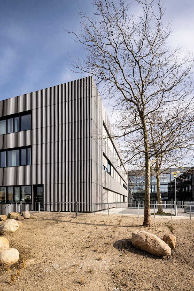 Tonality Reference: South View of Velliv Ballerup Office in Denmark with Terracotta Facade