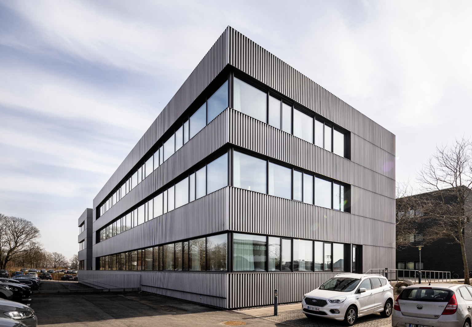 Velliv Ballerup with façade-integrated decentralized ventilation system.