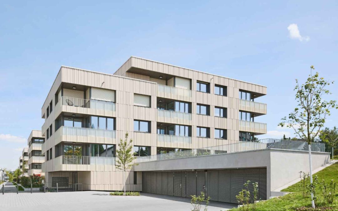 Façade en céramique Tonality profilée pour des complexes résidentiels à Pforzheim